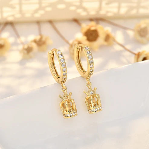 Crown Earrings Women's Simple Special-interest Design